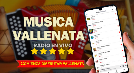 Android application Musica Vallenata screenshort