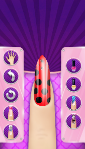 Skærmoptagelse 1 Ladybug Nail Spa Acrylic 2 android