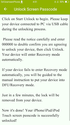 Unlock Screen Passcode Guide Screen 2