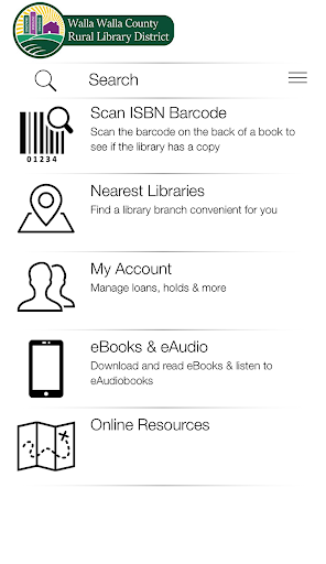 Android application Walla Walla County Libraries screenshort