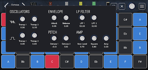 MuseLead Synthesizer Screen 2