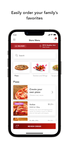 LaRosa’s Pizzeria Ordering App Screen 3