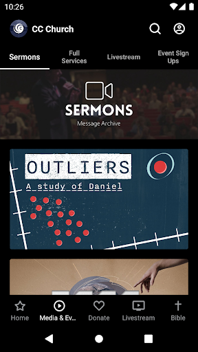Screenshot of Christian Center Church