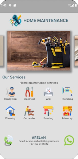 Home Maintenance Screen 3