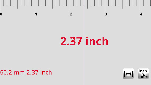 Screenshot of MM Ruler: Measuring Tape