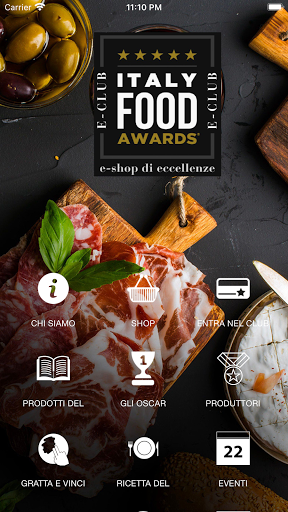 Android application eClub Italy Food Awards screenshort
