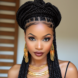 Hình ảnh biểu tượng của African Braids Hairstyle