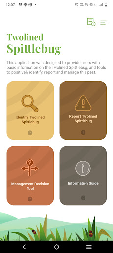 Android application Twolined Spittlebug Tool screenshort