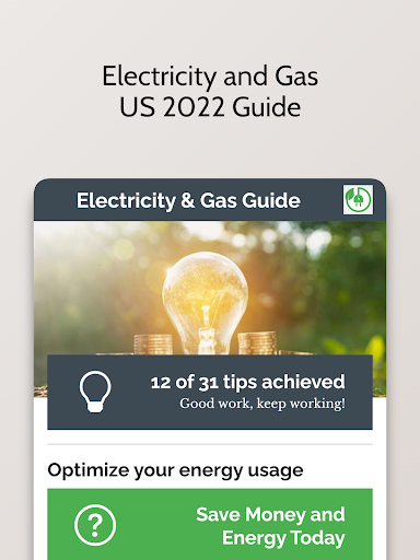 Android application Electricity - Gas Guide 2022 screenshort