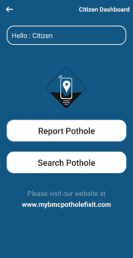 MyBMC Pothole FixIt Screen 2