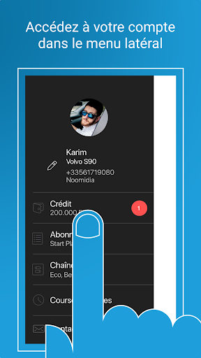 Android application Noomidia Driver VTC screenshort
