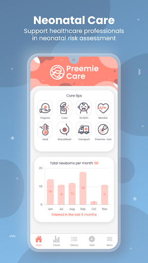 Android application Preemie Care screenshort