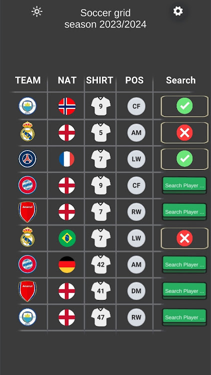 Soccer grid - 1.1.05 - (Android)