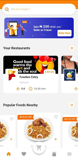 Foodies: Online Food Delivery Screen 3