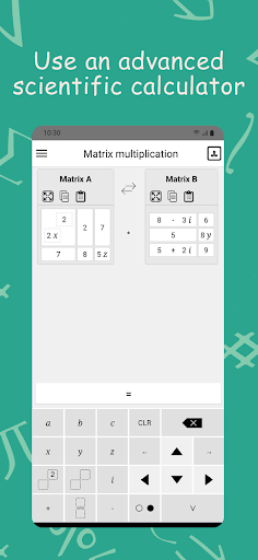Android application Matrix operations screenshort