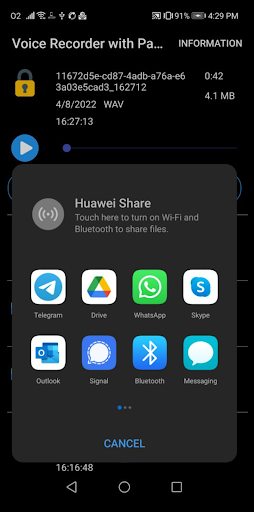 Voice Recorder with Password