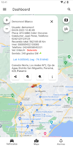 Rastreo GPS v3 Screen 3