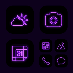 Icon image Wow Purple Neon - Icon Pack
