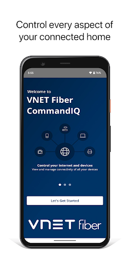 Android application VNET Fiber CommandIQ screenshort