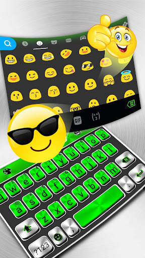 Metal Green Tech Keyboard Them Screen 3