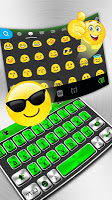 screenshot of Metal Green Tech Keyboard Them