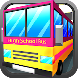 Blocky High School Bus Driver icon