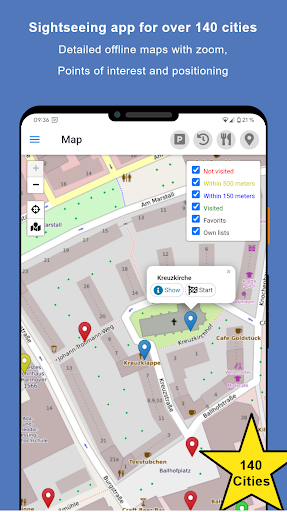 Android application Sightseeing Hanover screenshort