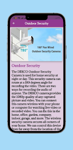 dekco security camera Guide