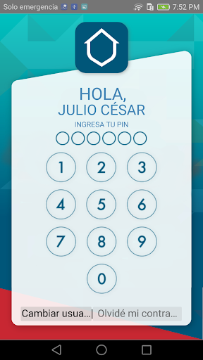 Android application Portero QR screenshort
