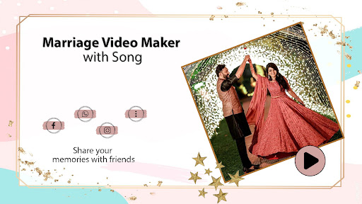 Marriage video maker with song Screen 2