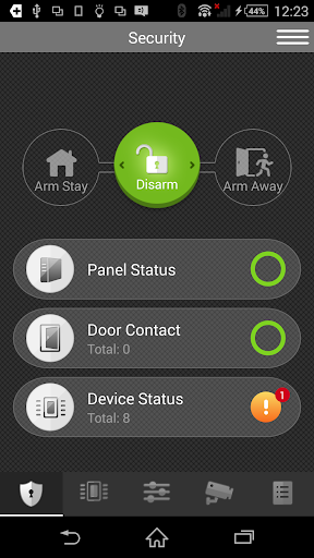 Android application Sikkerhetsservice screenshort