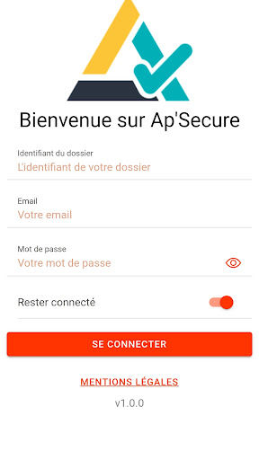 Android application Ap'Secure screenshort