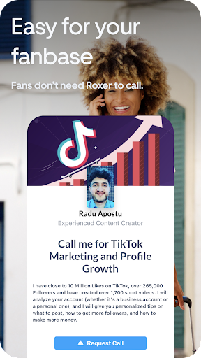 Roxer - Get Cash for Calls Screen 2