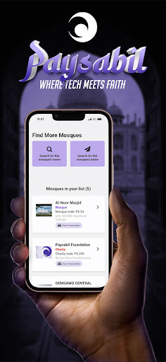 Android application Paysabil-Sadaqah App screenshort