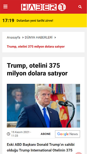 Haber1.com Screen 3