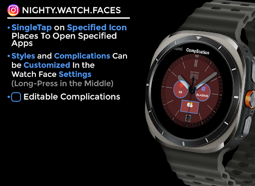 Night ver 56 - watch face screenshot 5