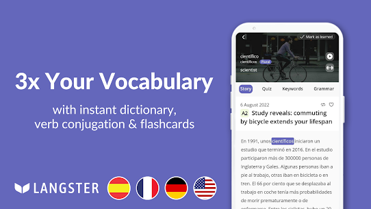 Learn Languages with Langster MOD APK (Premium Unlocked) 3