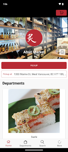Android application Aburi Market screenshort