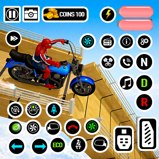 Mega Ramp Moto Stunt Bike Game logo
