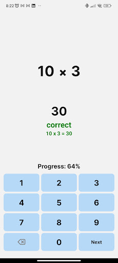 Memorize multiplication table Screen 3
