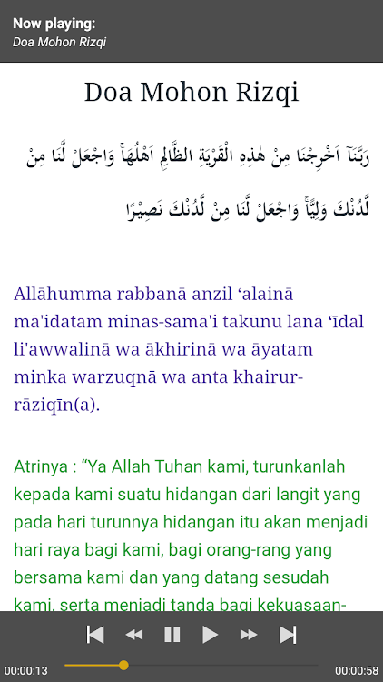 Doa-Doa Dari Al-Quran + Audio - 1.0 - (Android)