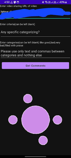 Android application Video Comments filter app screenshort