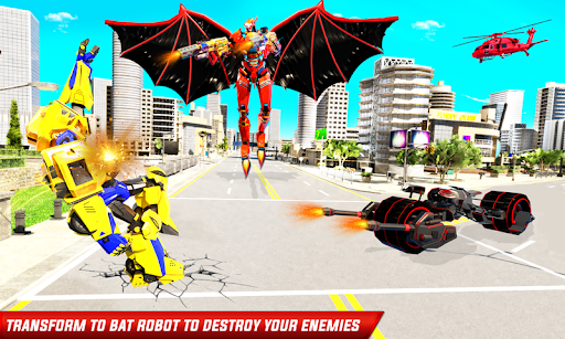 Flying Bat Robot Bike Game apkdebit screenshots 8