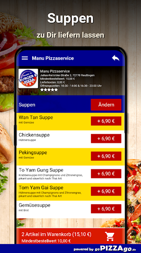 Manu Pizzaservice Reutlingen