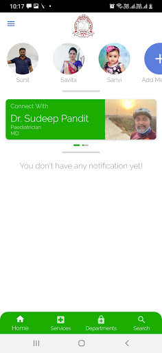 Android application Pandit Hospital screenshort