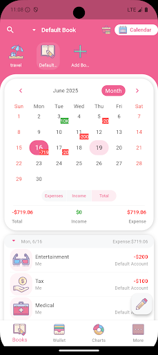 Screenshot of Money+ Cute Expense Tracker