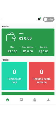 Android application Ta na hora Loja screenshort