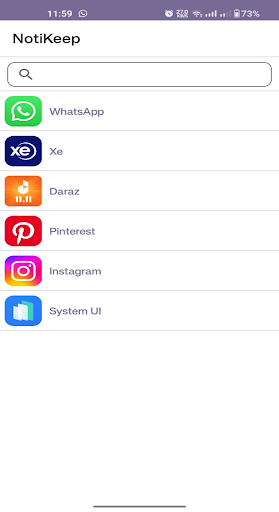 Android application NotiKeep screenshort