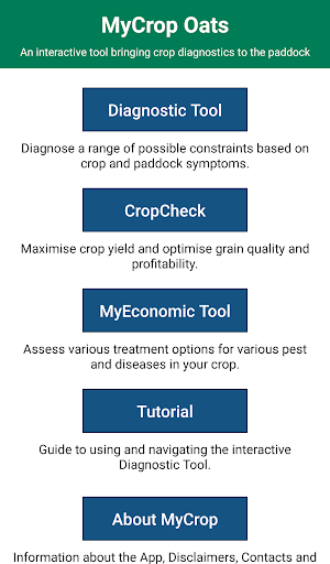 Android application MyCrop Oats screenshort