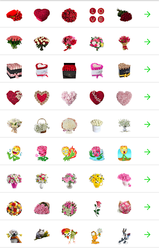 Android application Flowers Stickers - WASticker screenshort